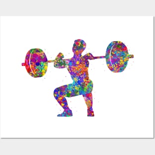 Weightlifter man Posters and Art